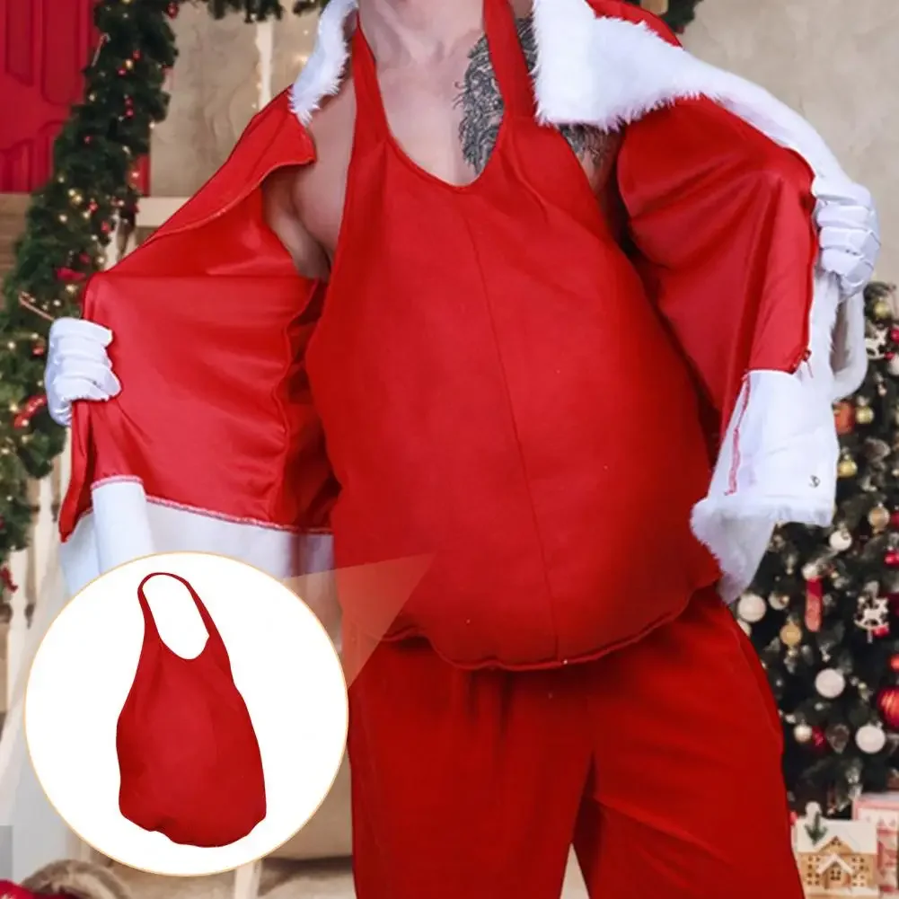 

1Pc Christmas Santa Claus Cosplay Fake Belly Inflatable PVC Belly Invisible False Pregnancy Tummy Cosplay Movie Props