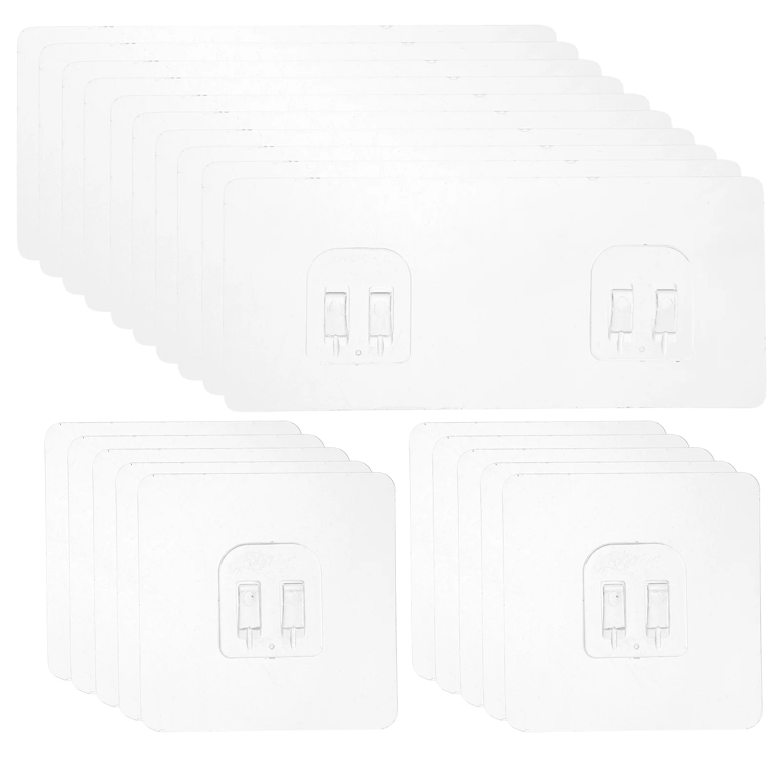 

20 Pcs Shelf Stickers Tile Adhesive Wall Towel Towel Towel Towel Hooks No Punching Bathroom Accessory for Shower Rack Hanging