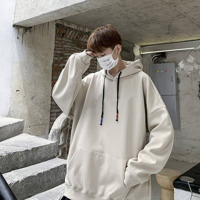 Spring Fashion Casual Men's Hooded Sweatshirts Solid Color Oversized Hoodies For Women