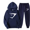Shark Men Hooded Pant Sets Fashion Casual Hot Sales Hooded set High Quality Print OutfitsClothing Color Tracksuit S-3XL 4