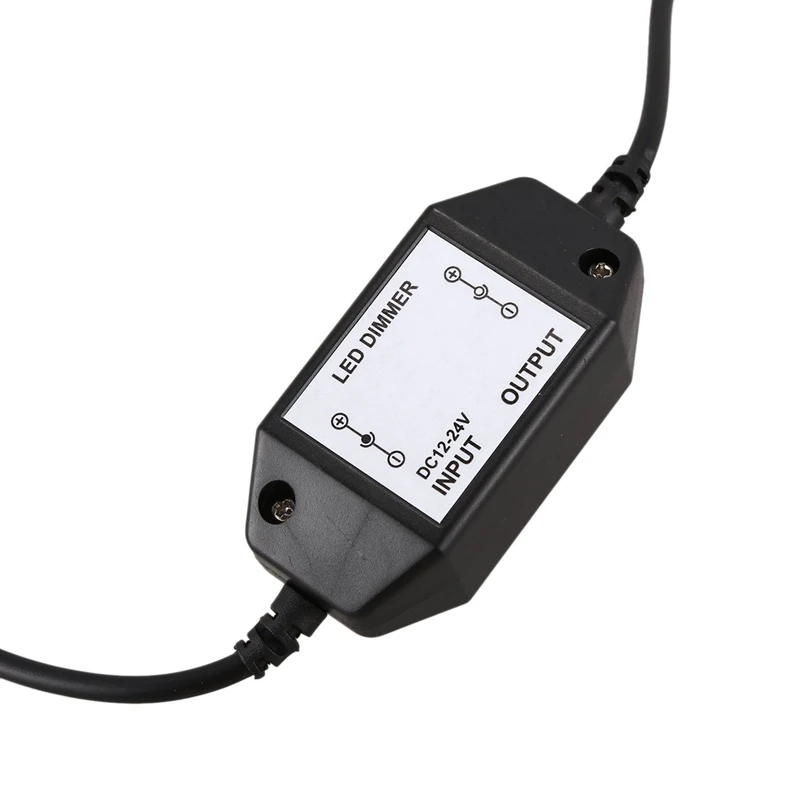 LED 조광기 컨트롤러, 밝기 조정, 쉬운 색상, 선명하고 검은색, 2X, 12V, 24V, 6A