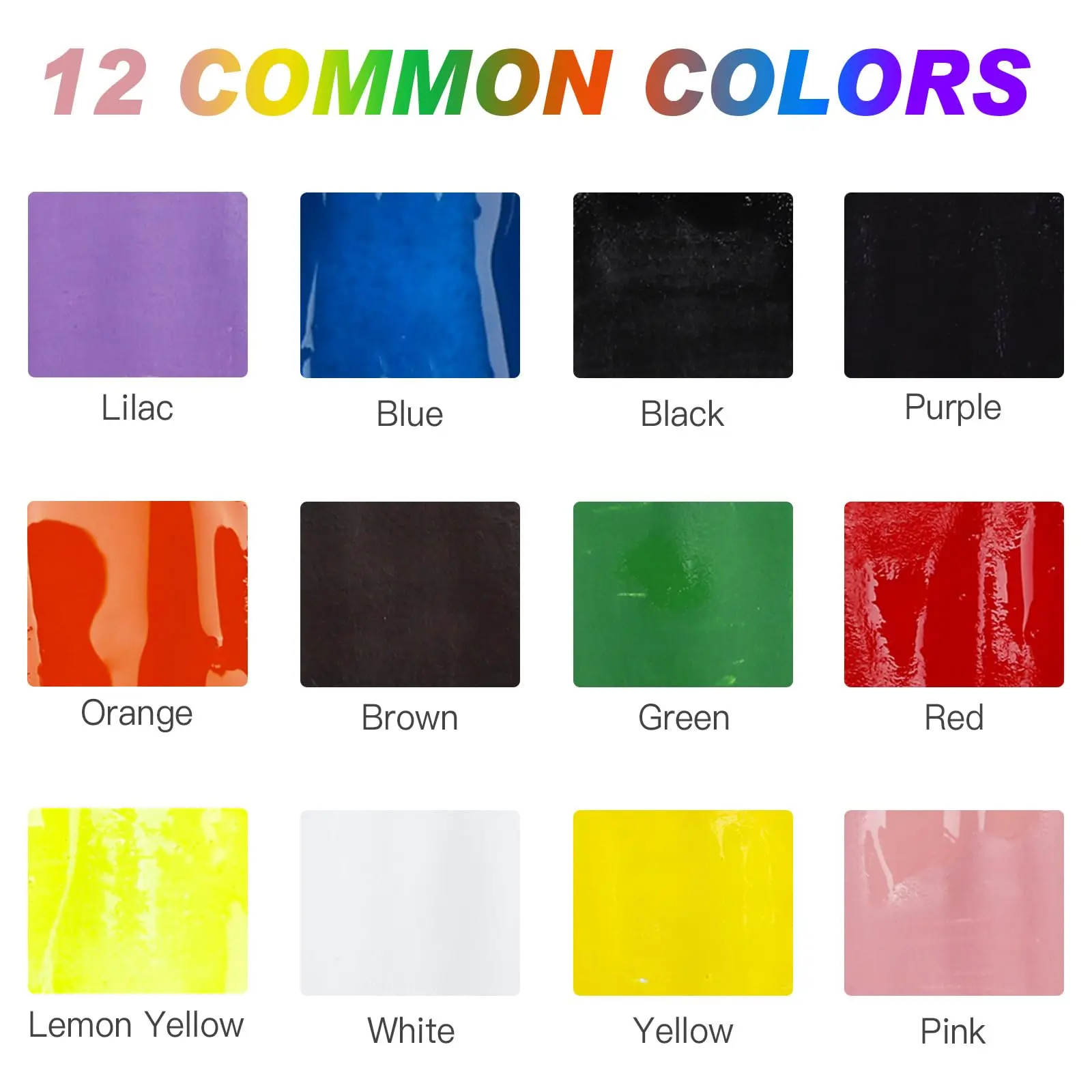 SEISSO 12Colors Acrylic Leather Paint Set 1oz/30ml with Repair Filler Cream for Shoes Wallets Couches Car Seat Jacket DIY Crafts