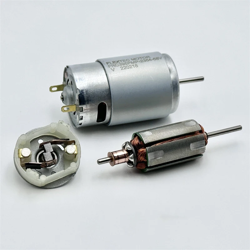Moteur électrique RC-395 30mm 12V 14.4V 18V 24V pour RC, robot, sèche-cheveux, avec connecteur JST et support de montage