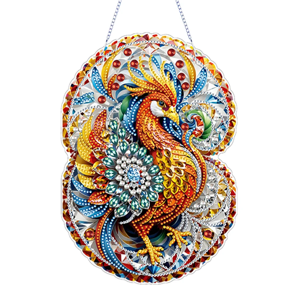 QENSPE Kolibri Diamond Painting Kit für Erwachsene, Blume Diamant Kunst