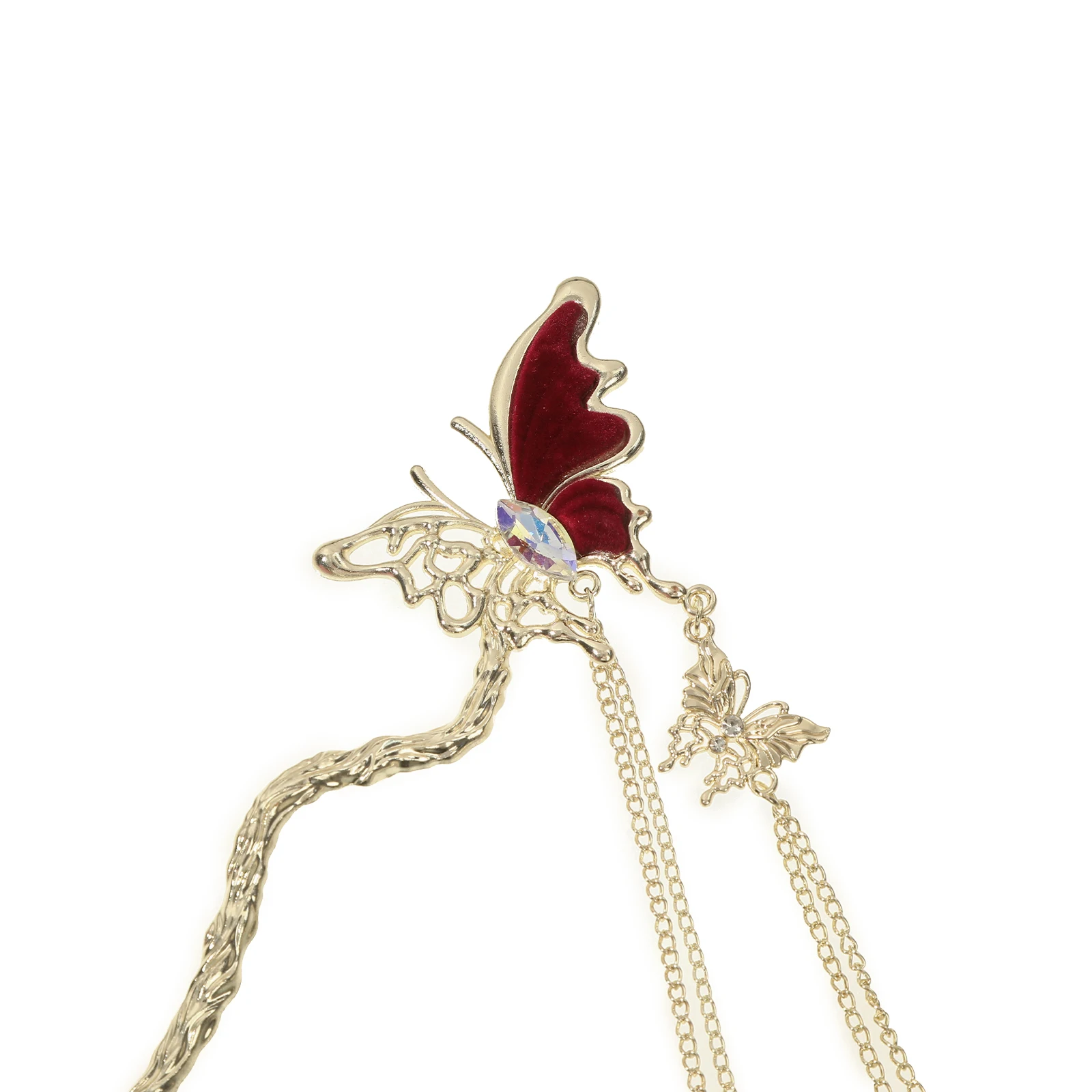 1pc Chinese Style Butterfly Tassel Hair Stick For Women Hair Clip Pin Vintage Hairpins Headwear Wedding Headdress Accessories