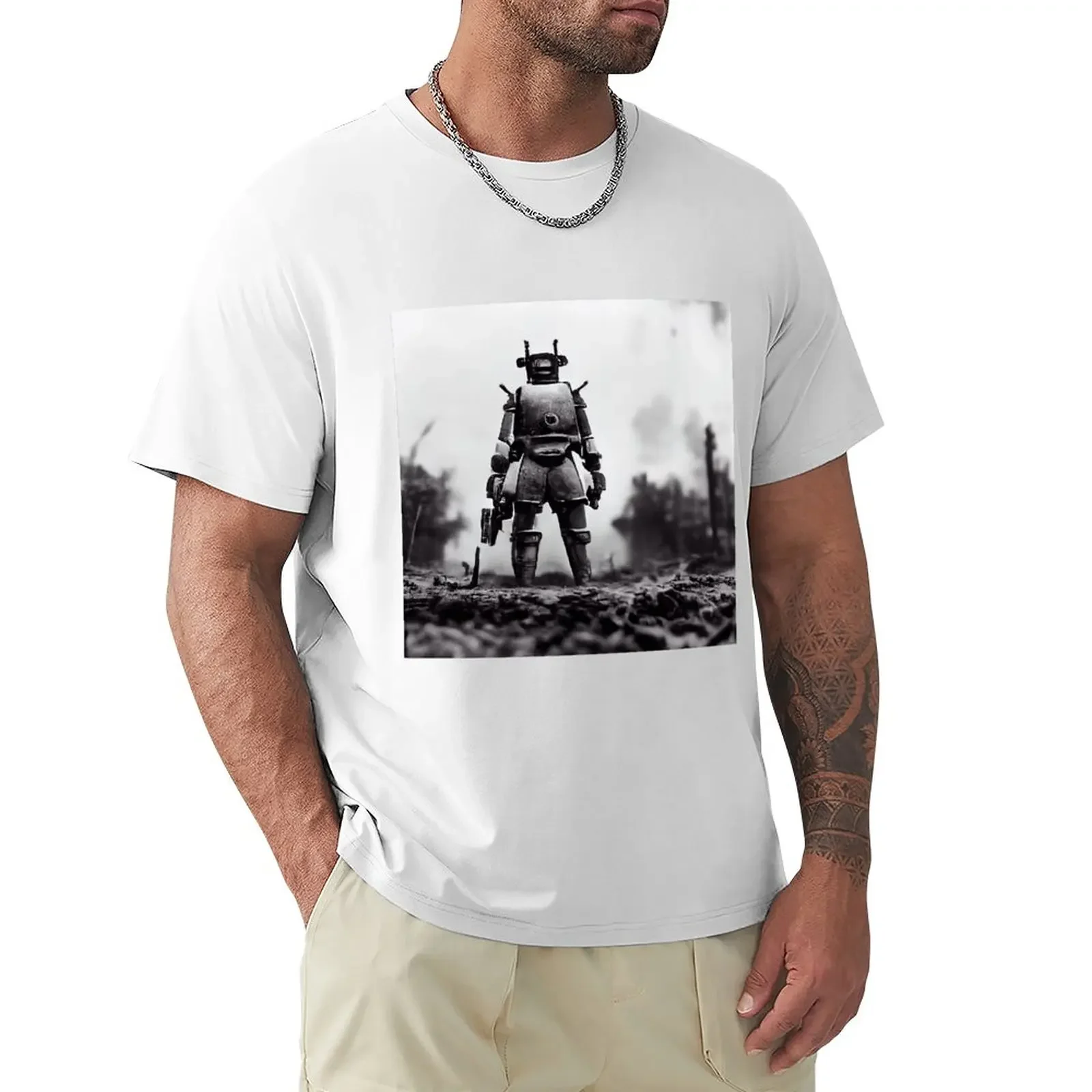 

The Old Robot War - Number 9 T-Shirt oversizeds tees korean fashion mens graphic t-shirts anime
