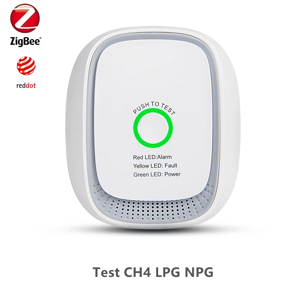 Zigbee3.0 Detector de Gas Natural LPG, Compatible con SmartThings, Zipato ,Home Assistant Gateway