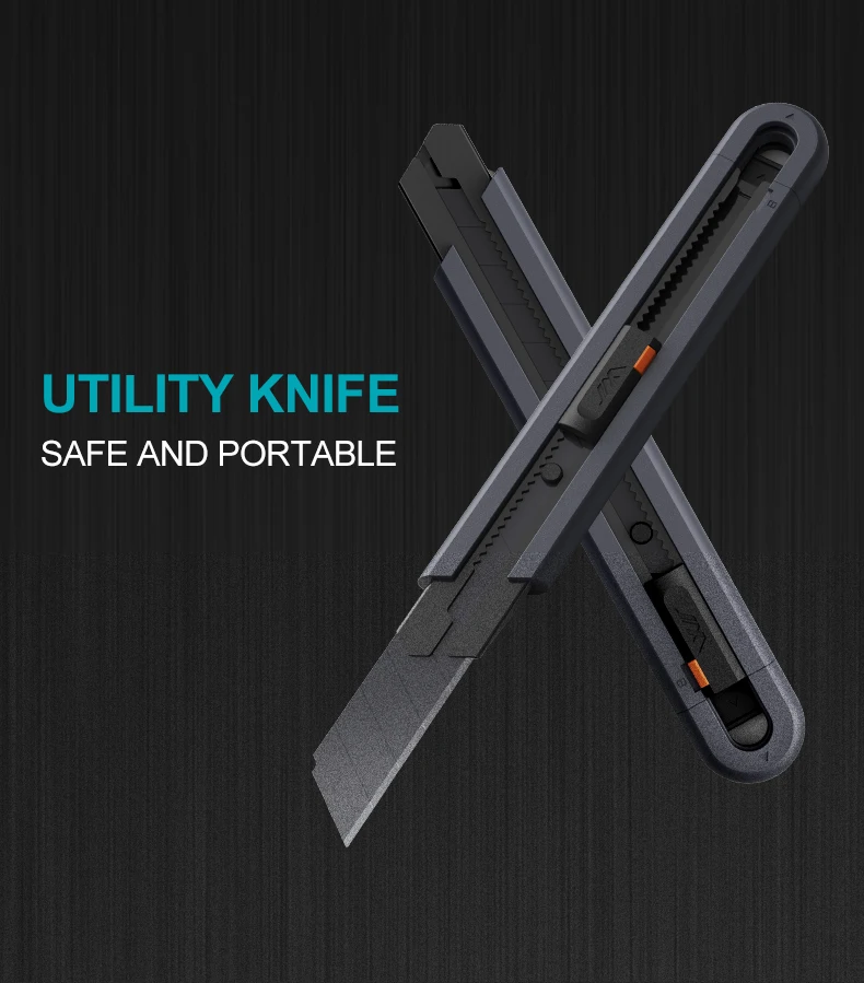 Gadgetoo Jimihome Household Tool Safety Scissors And Adjustable Utility Knife Set