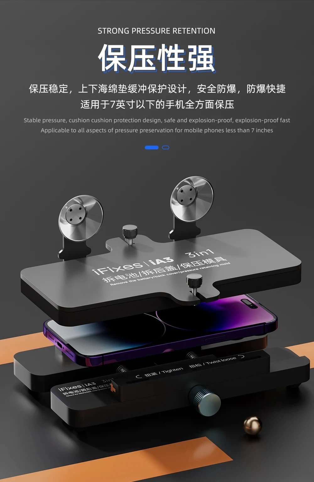Ifix es-متعددة الوظائف الهاتف المحمول اللوحة الأم ، شاشة ثابتة ثابتة لصيانة اللوحة الأم ، القابلة للإزالة الغطاء الخلفي الزجاج البطارية