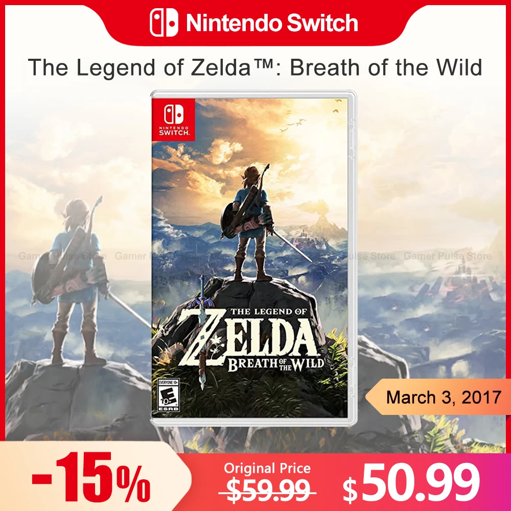 

The Legend of Zelda Breath of the Wild Nintendo Switch Game Deals 100% Official Original Physical Game Card for Switch OLED Lite