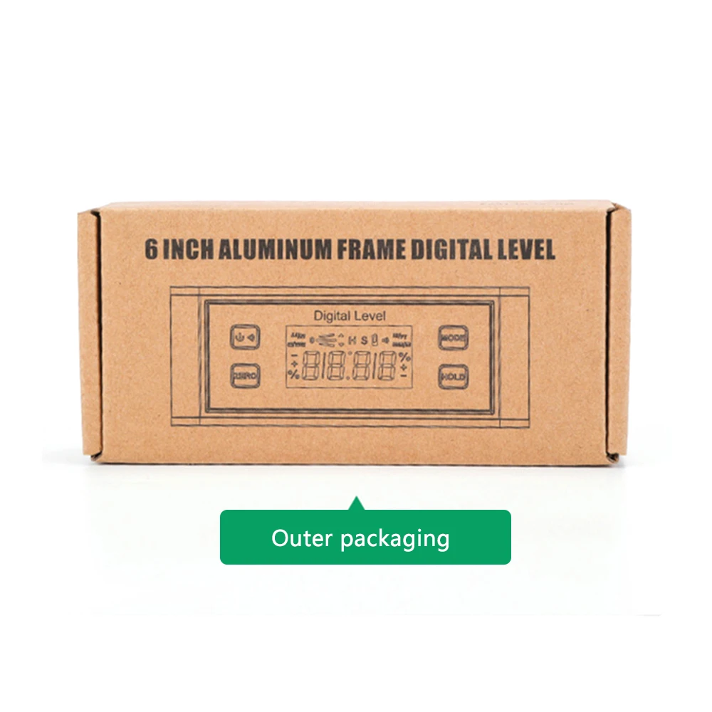High-precision LCD Magnetic Digital Protractor Inclinometer Level Box Waterproof Angle Meter Finder 0~360 Degree V-Groove 2