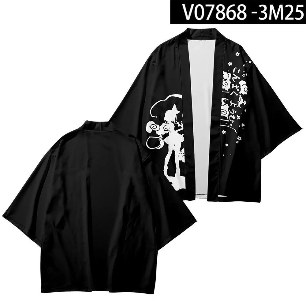 Anime TouHou Project 3D Printed Japanese Kimono Haori Yukata