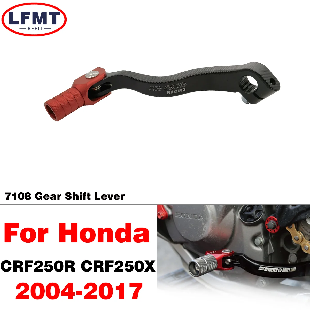 Motorcycle CNC Gear Shifter Shift Lever Pedal For Honda CRF 250R 250R 250 R X CRF250R CRF250XCRF250X 2004-2017 Dirt Pit Bike