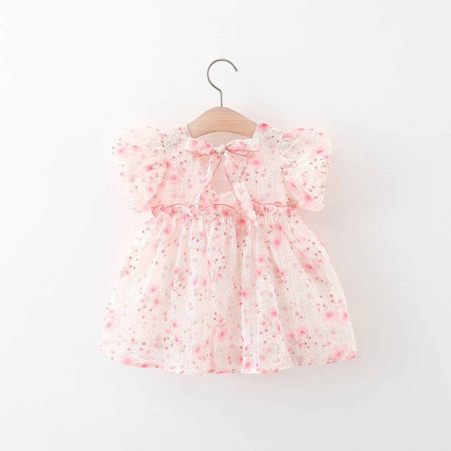 Encantadores Vestidos De Niña De Las Flores Con Escote Cuadrado Y Volantes main image 1