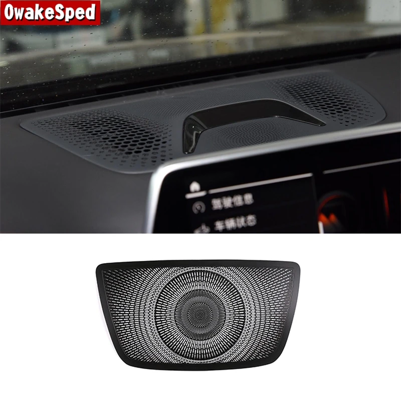 Car Center Console Dasboard Side Audio Speaker Cover Adesivi Decorativi Per Bmw Serie 7 G11 G12 2016-2020 Accessori Interni