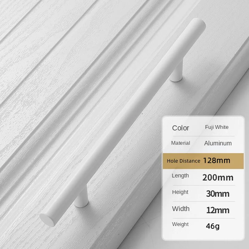 Simplicity Fuji White Kitchen and Furniture Handles