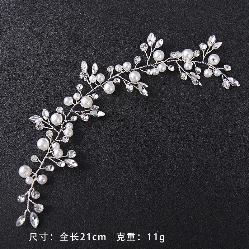 Bridal Hair Accessories wedding crystal hair vines flower leaf headpieces handmade pearls crystal headbands prom bridal