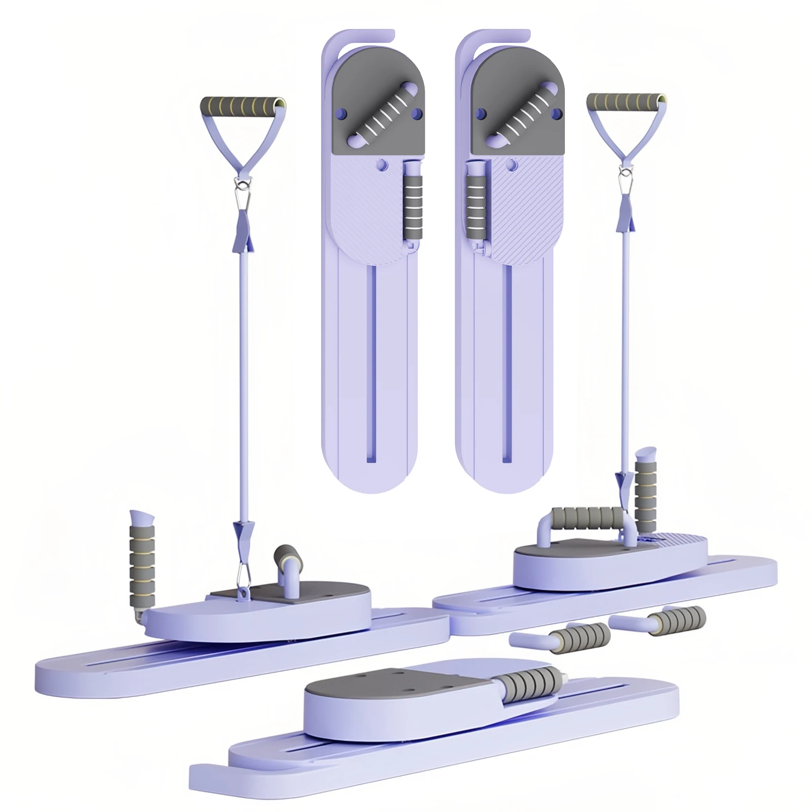 Дошка-реформер для пілатесу AB Портативне обладнання для тренажерного залу зі стрічками опору РК-дисплей Тренажер для всього тіла