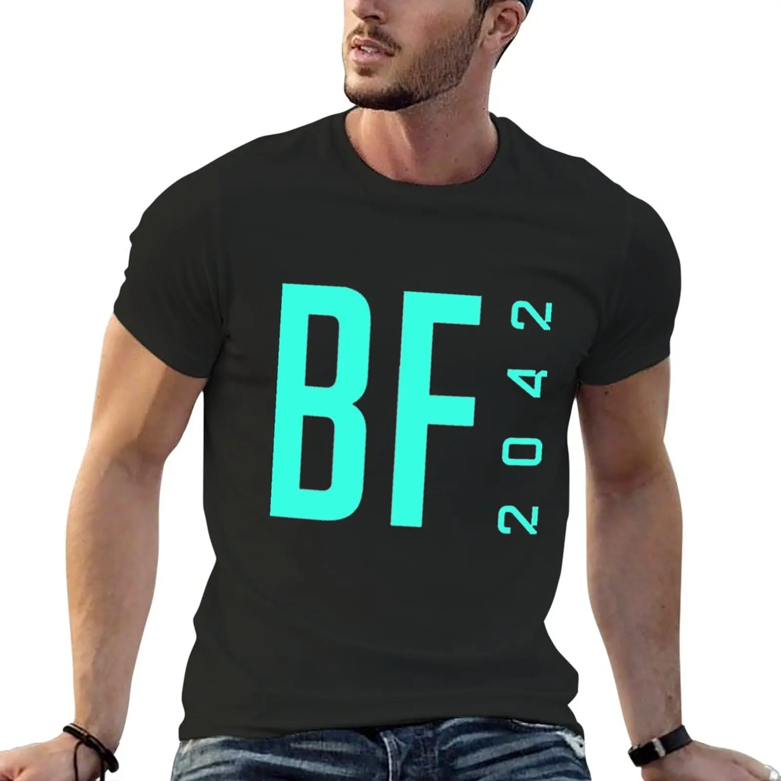 Battlefield 2042 T-Shirt Boys Whites Blacks Vintage Mens T Shirt