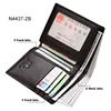 BISON DENIM Brand Genuine First Layer Leather Short Wallet Business Classic Purse Men's Wallet Cards Holder Casual Purse N4437-2 6