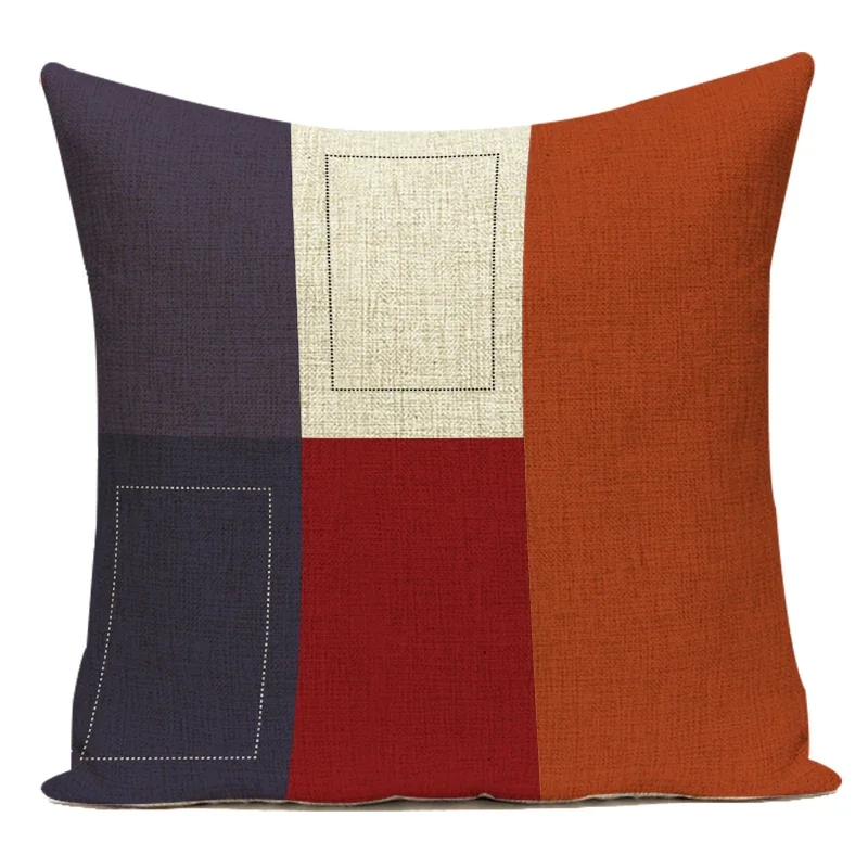 Geometric Flag Decorative Throw Pillow Cover