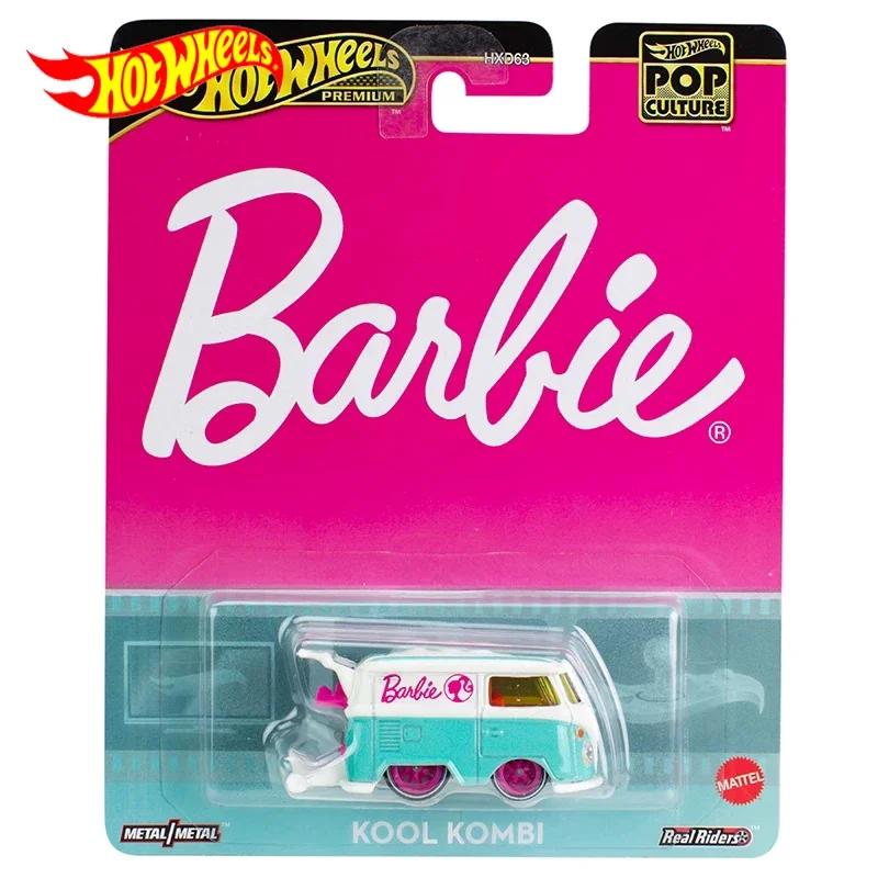 

Original Hot Wheels Premium Car Pop Culture Barbie KOOL Kombi 1/64 Diecast Kids Toys for Boys Vehicle Alloy Model Birthday Gift