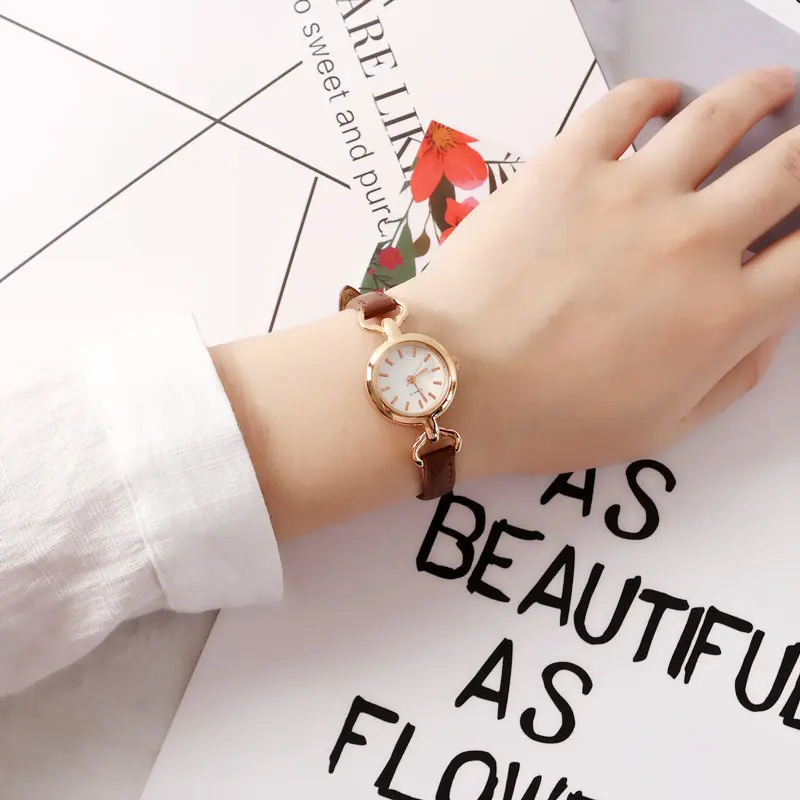 Ins Small Round Watch Women Luxury Watches Girls Quartz Wristwatches Fashion Gifts Bracelet Reloj Mujer Rosa Relogio Feminino 2