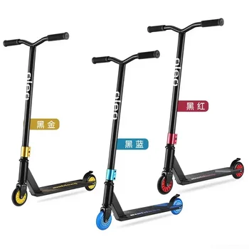 Scooter Scooter 6-12 anni Adolescenti Spazzola da strada a due ruote Fancy Racing Bicycle Pedal Entry-Level Stunt Scooter