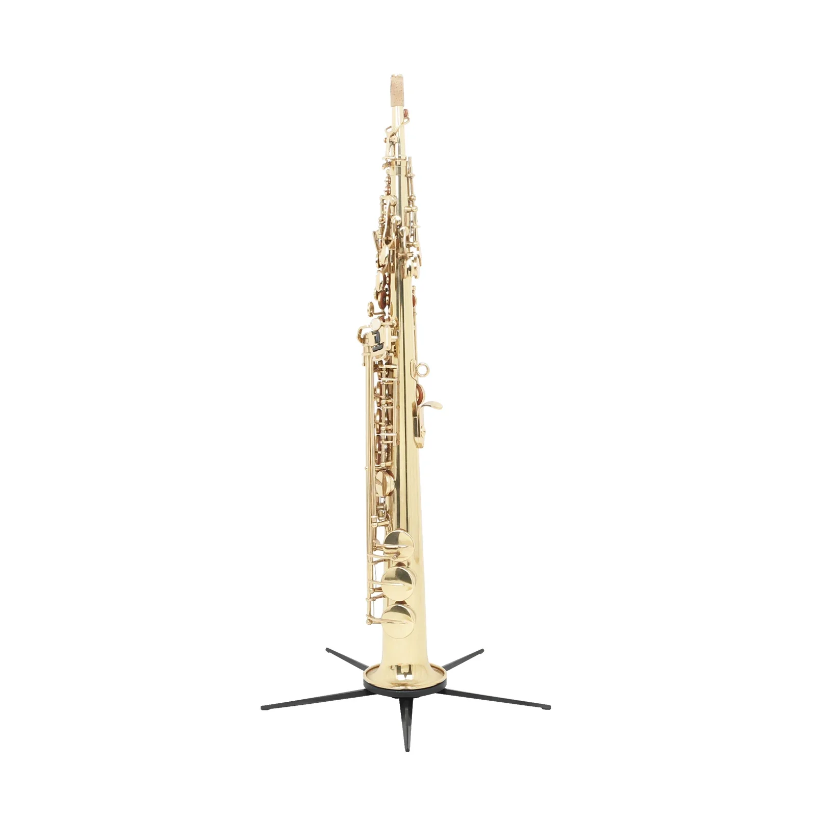 Saxophone Stand Soprano Sax Five-legged Collapsible Metal Stand ABS Portable Balck Woodwind Instrument Parts Accessories
