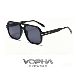 Vintage Oversized Square Aviator Sunglasses with UV400 Protection (Black gray)