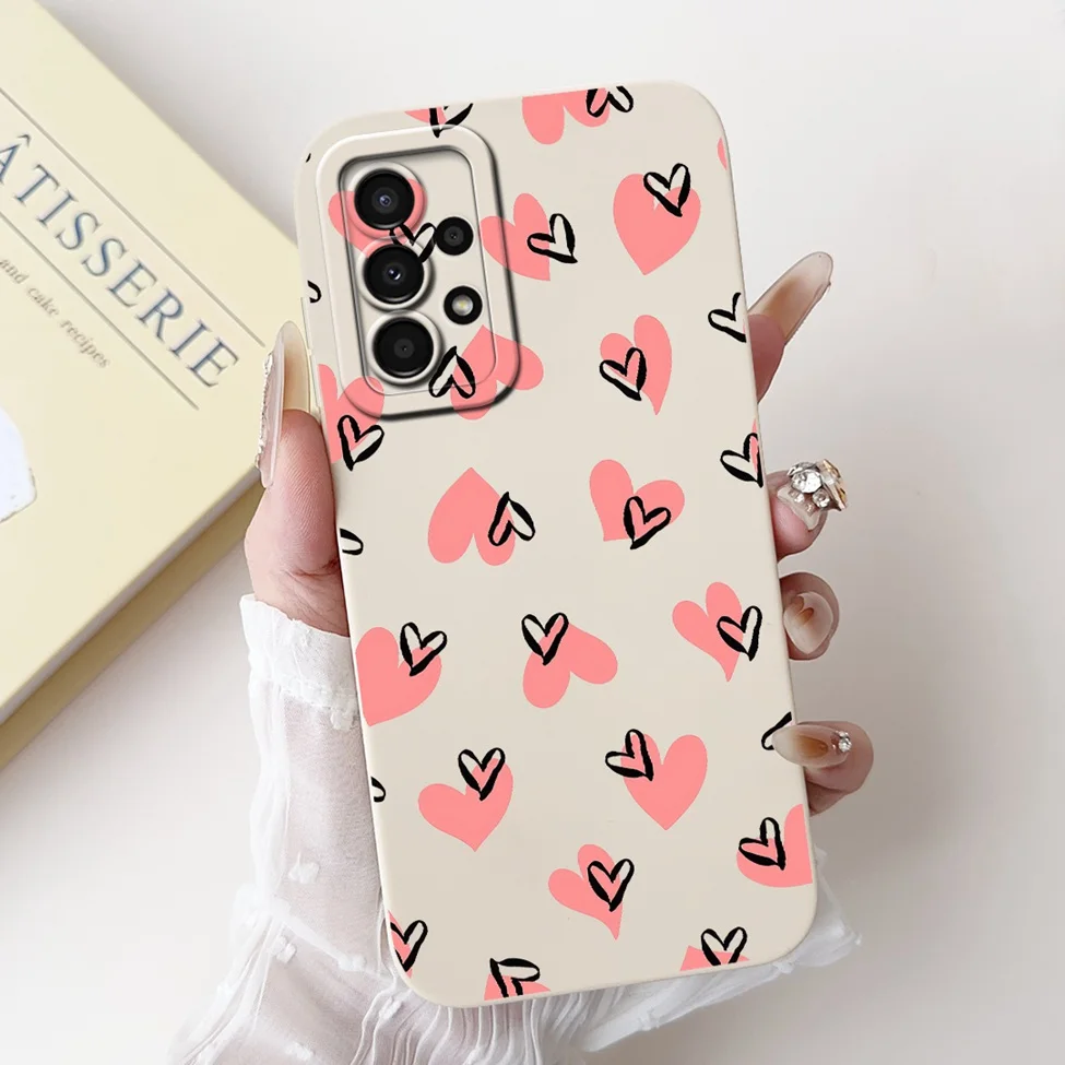 For Samsung A13 4G Case A135F Silicone Cute Fashion Butterfly Flower Love Painted Cover For Samsung A13 Galaxy A13 4G Phone Case