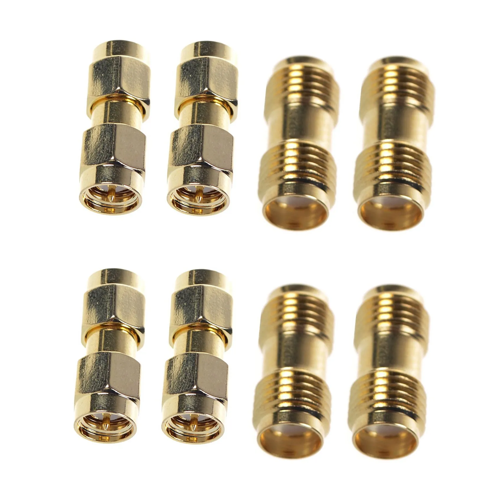 

6 Pcs SMA Male to SMA Male Plug+ 6 Pcs SMA Female to SMA Female Jack RF Coaxial Adapter Connector