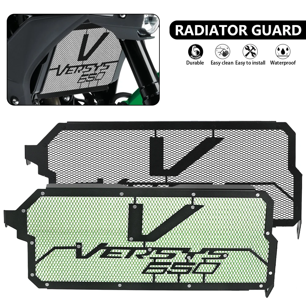 

2024 2022 Motorcycle Radiator Grille Guard Protection Water Tank Guard Accessories For KAWASAKI VERSYS 650 VERSYS650 2015- 2023
