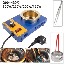 100/80/50/38mm 220V Solder Pot Tin Melting Furnace High Quality Temperature Controlled Soldering Desoldering Bath Melting Pot