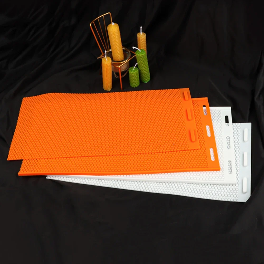 TOPINCN 2 Pezzi Stampo In Silicone Per Fogli Di Cera D'Ape – Macchina Fai Da Te Per Apicoltura, Pressa Morbida 43x22,5 Cm