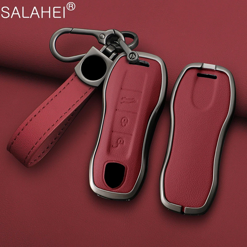 Funda De TPU Y Cuero Para Llave Porsche - Protección Antiaarañazos, Compatible Con Cayman, Macan, Boxster Y Más