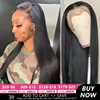 Straight 13x4 13x6 Lace Frontal Wig Human Hair 30 32 Inch Lace Front Wigs For Women Indian Pre Plucked 4x4 Lace Closure Wig