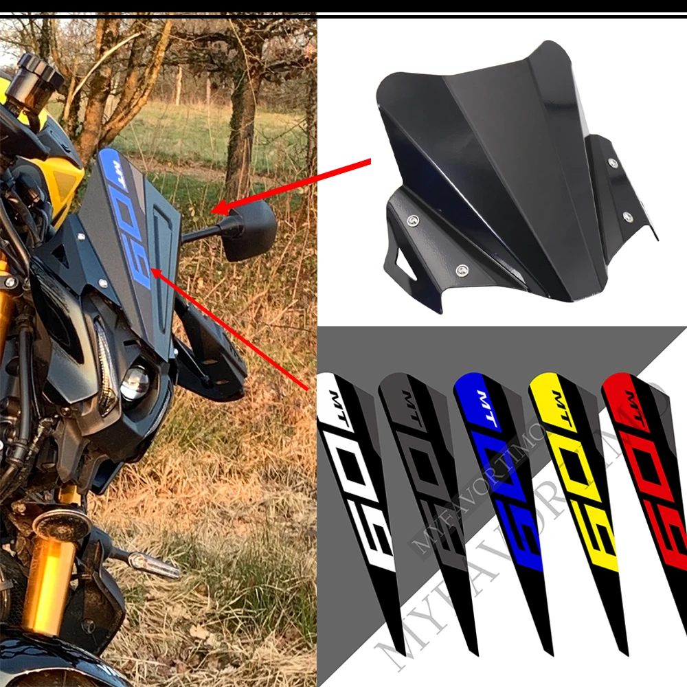 Motorcycle Windscreen Accessories Windshield Wind Shield Deflector Decal Stickers FOR YAMAHA FOR MT09 MT 09 MT-09 SP 2021 2022