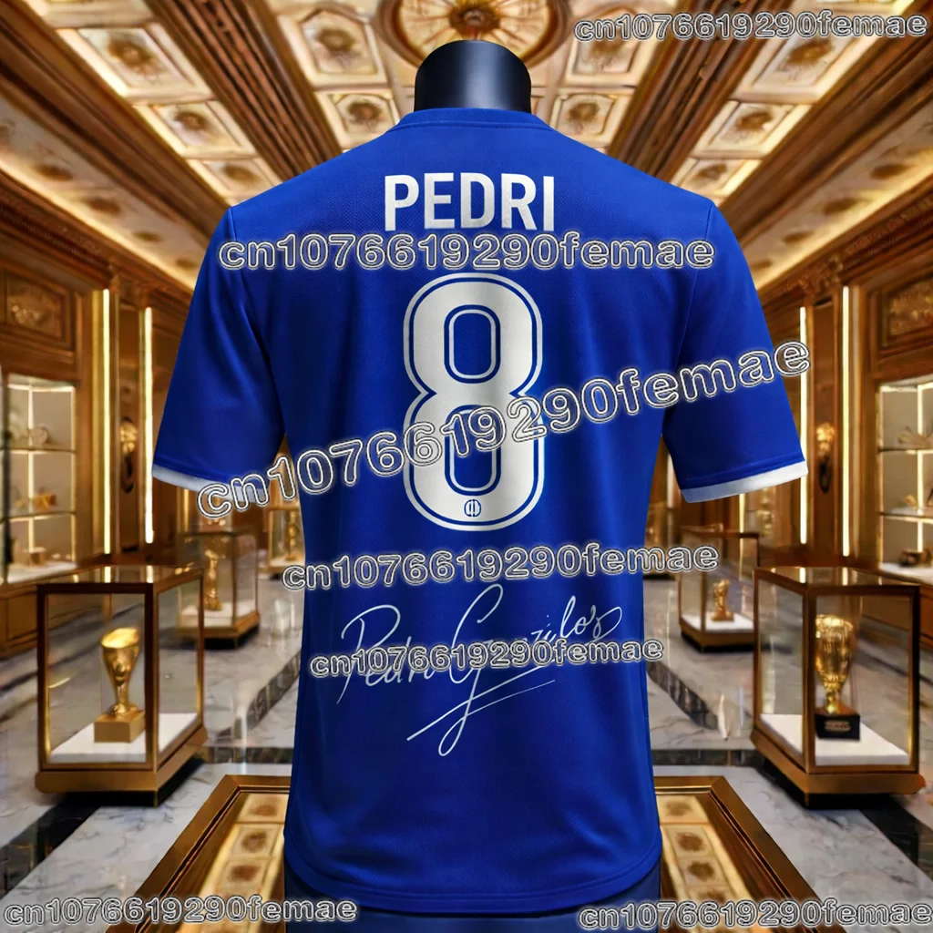 스페셜 에디션 페드리 스포츠 기념 축구 유니폼 통기성 속건 편안한 키즈 티셔츠 데일리 웨어 트레이닝용