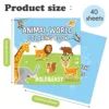 Animal Coloring Book Adorable Animal Character Drawing Book 40 Sheets Coloring Doodles Book Easy And Simple Designs For DIY 4