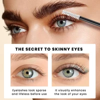 QIBEST 4PCS Eyes Makeup Sets Liquid Eyeliner Pen 4D Black Mascara  Eyelash Serum Lengthening Thick Enhancer Eyes Cosmetics Kits 2