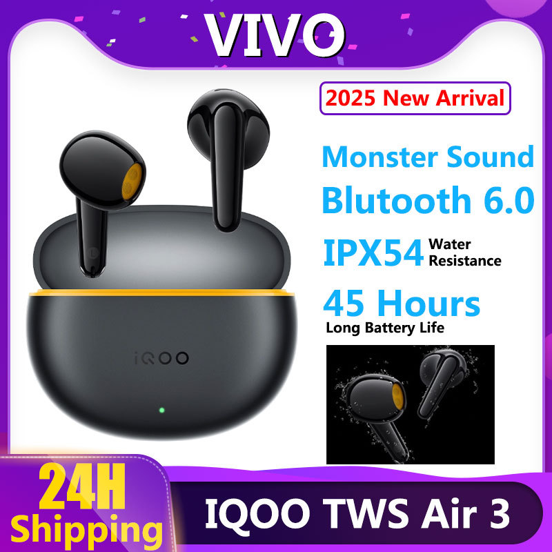 2025 New Official VIVO Iqoo TWS Air 3 TWS Earphone Bluetooth 6.0 AI Call Noise Cancelling True Wireless Headset For IQOO Neo 10