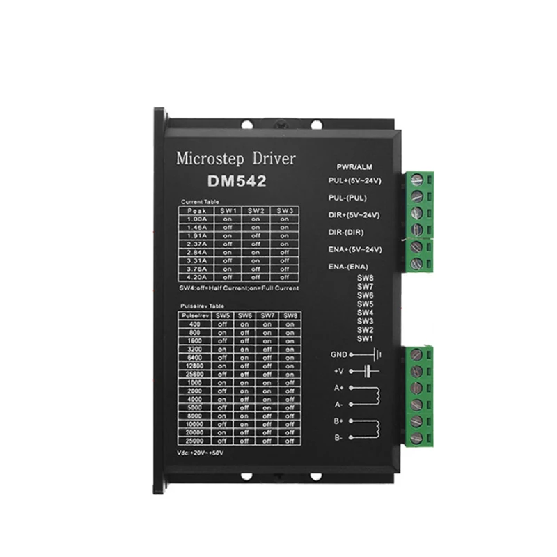 DM542 Digital Motor Driver 4.2A Is Suitable for 42/57 Stepper Motor CNC Engraving Machine NEMA17/23 Controller Instead of TB6600 dm542 tb6600 digital stepper motor driver 2 dhase 4 2a for 42 57 86 stepper motor nema17 23 34 controller can replace dm556