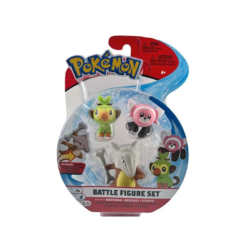 Em promoção! Original Pokemon Brinquedo Batalha Recurso Figuras 3 Pack  Eevee Evolução Da Família De Bonecas