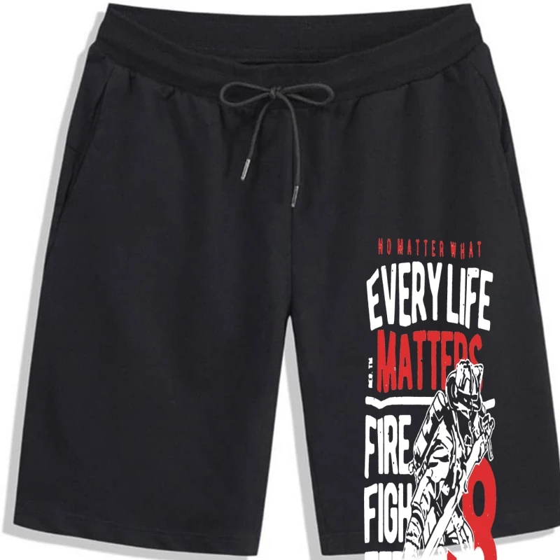 Новые, независимо от того, что важно каждая жизнь, черные мужские шорты для мужчин, чистый хлопок, свободные большие шорты