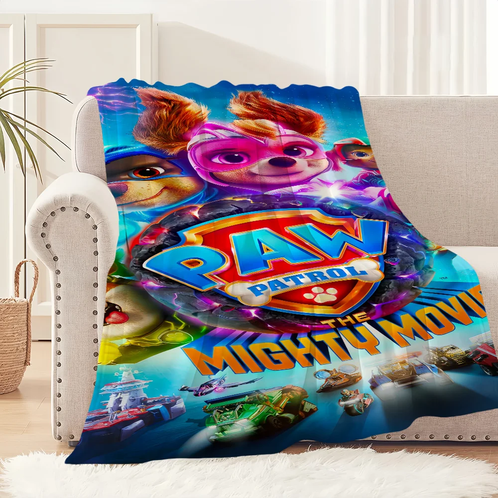 Cartoon Blanket Plush Nap Sofa rug for Living Room Warm Office Bedroom Birthday Home P-Paws Cute-P-Patrols Travel Kid Gifts 6