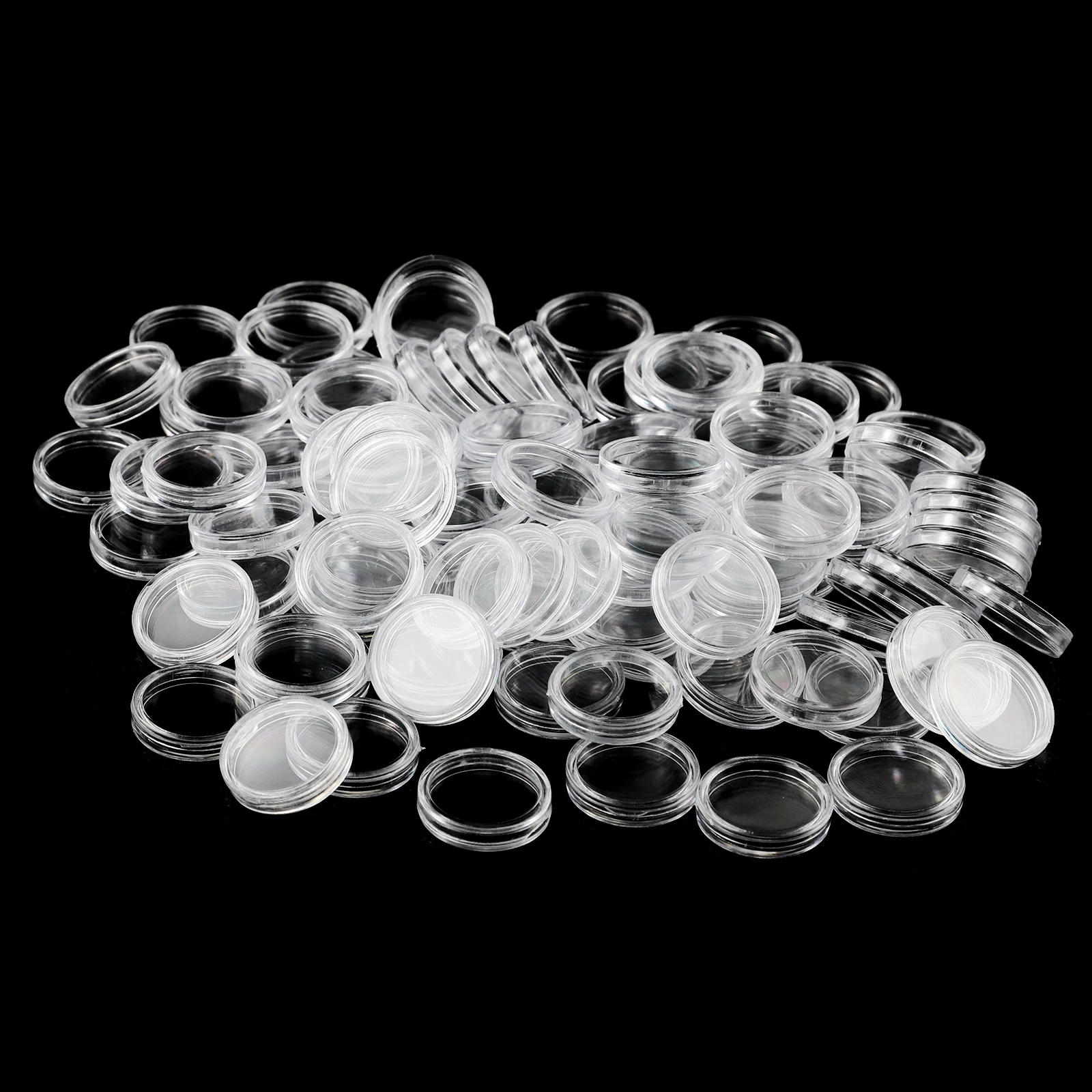 Capsules Coin Holders Set Storage Ceremony Transparent Clear Commemorative Container Display Gifts Medal Money