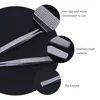 Tweezers Stamp Nipper Stainless Steel for Stamps False Eyelash Mirror Light 3