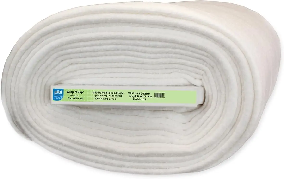 Natural Cotton Batting, off-White 96" x 9 Yards by the Bolt