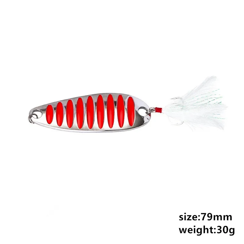 

1Pcs Fishing Lure Spoon 7g 30g Gold/Silver Bait Hard s Metal China Free Shipping